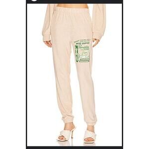 Boys Lie Love Hurts Terry Sweatpants in Sand Size: M